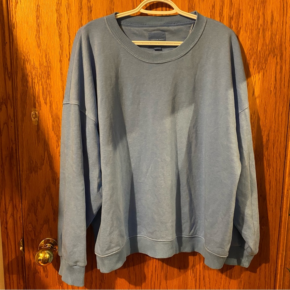 Blue Oversized Crewneck